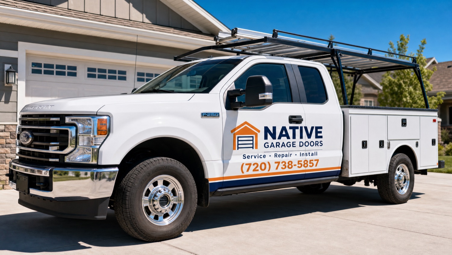 Native Garage Doors service truck — (720) 738-5857